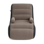 S-Curve Recliner Design Inflatable Ergonomic Lounger Armchair - 110Kg Weight Capacity - Light Brown & Black_8535501_1