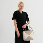 PU Patterned Tote Bag (Size 26x27x8 cm) - White_8535739_2
