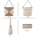 PU Patterned Tote Bag (Size 26x27x8 cm) - White_8535739_4