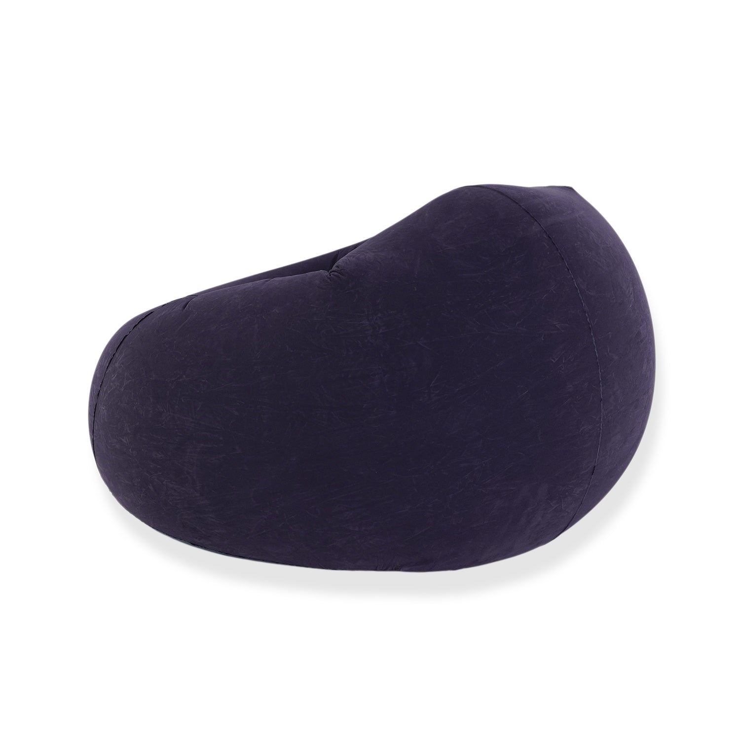 Inflatable Flocked Armchair - 150kg Capacity Blow Up Lounger Chair with Hand Pump - Navy 8535912 2