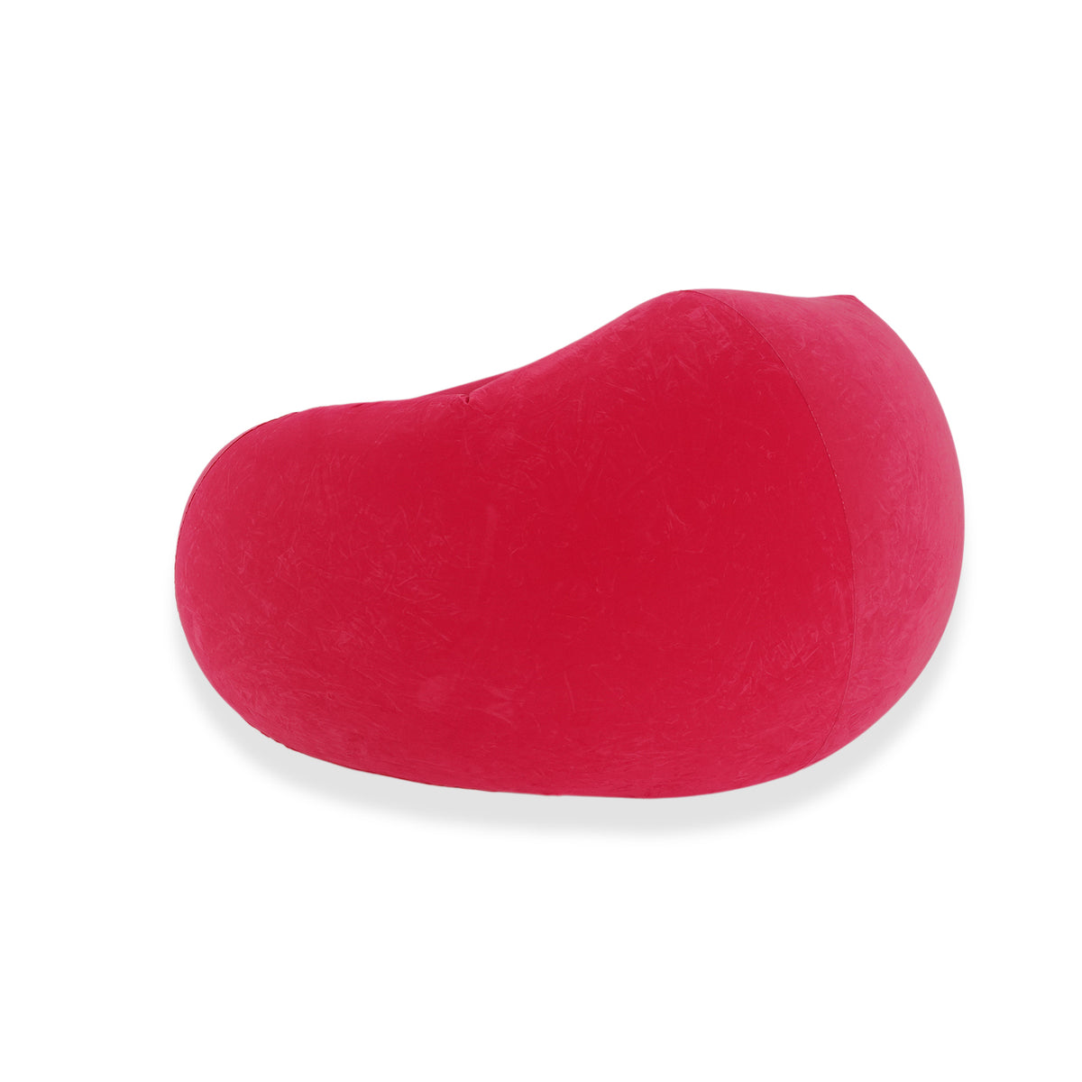 Inflatable Flocked Armchair - 150kg Capacity Blow Up Lounger Chair with Hand Pump - Dark Pink 8535913 3