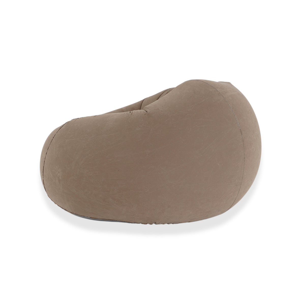 Inflatable Flocked Armchair - 150kg Capacity Blow Up Lounger Chair with Hand Pump - Khaki V32700214 3
