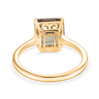 14K Yellow Gold AAA Natural Turkizite (Asscher Cut) Solitaire Ring 3.10 Ct._8536078_4