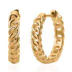 EverTrue Bronzella Collection - Full Hoop Earring in 18K Gold Plating_8537054