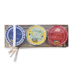 Set of 3 Tin Candles - Honeysuckle and Hydrangea, Lavender Chamomile and Sugared Watermelon_8537565