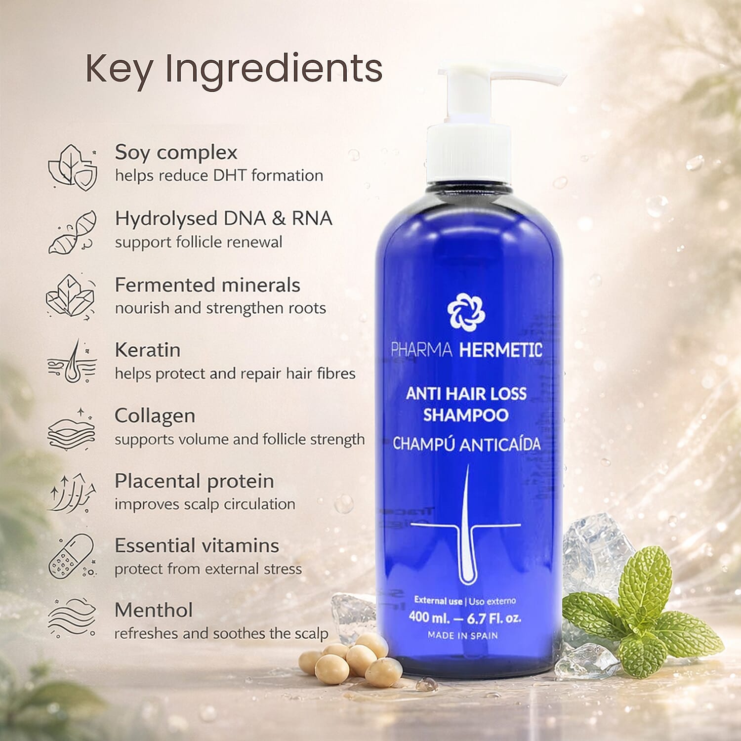 Pharma Hermetic Anti Hair Loss Shampoo 400ml 8538127 2