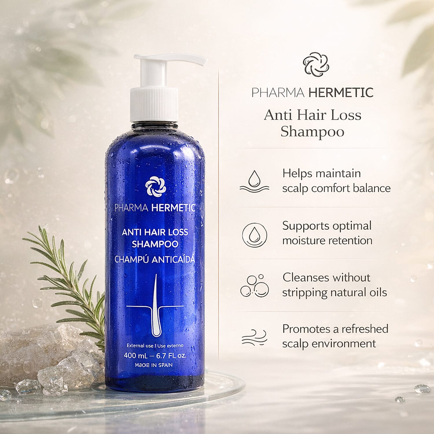 Pharma Hermetic Anti Hair Loss Shampoo 400ml 8538127 3