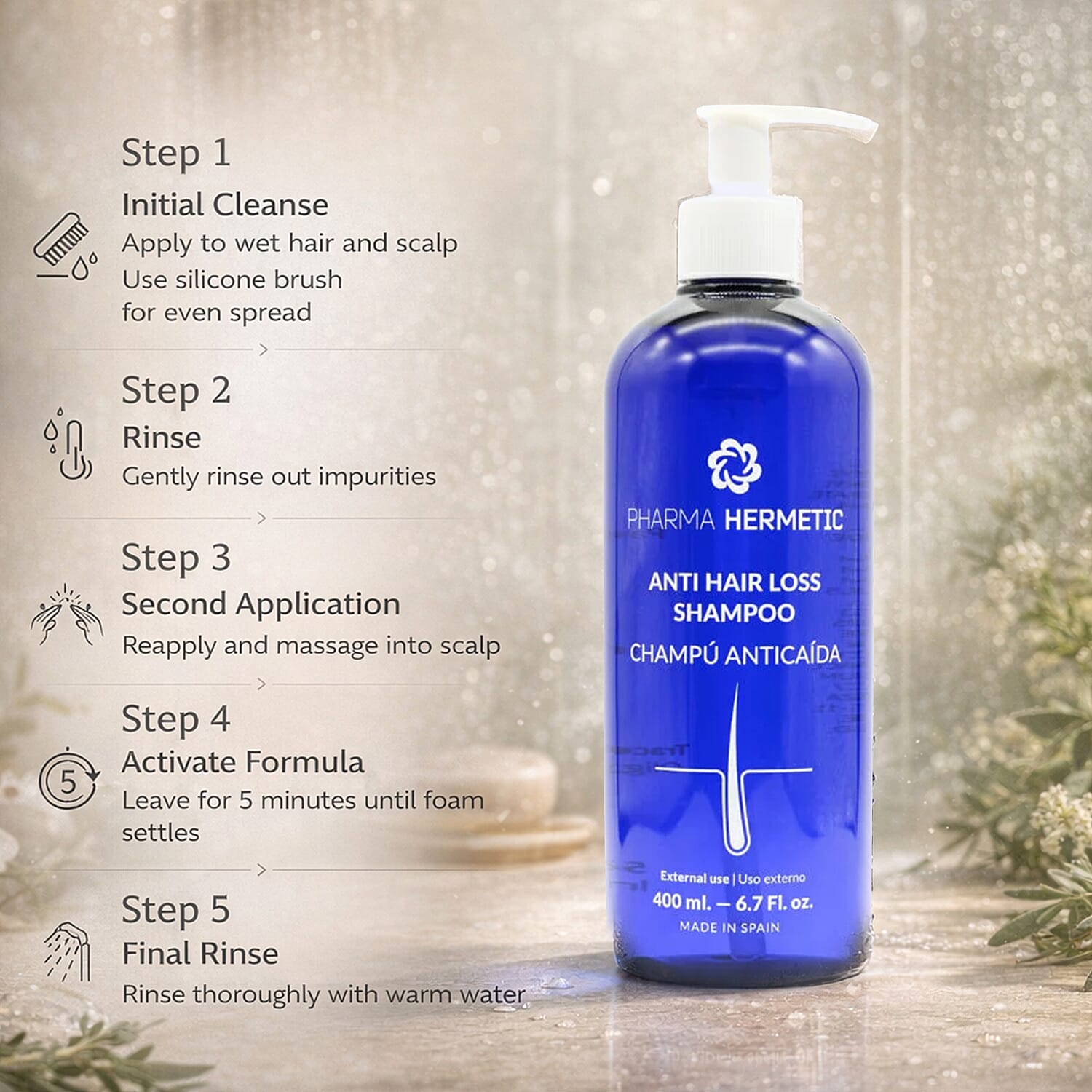 Pharma Hermetic Anti Hair Loss Shampoo 400ml 8538127 4