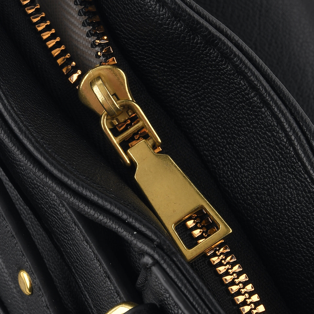 Designer Inspired - Multi-Pocket Slouchy Shoulder Handbag with Detachable Strap - Black V32603228 6