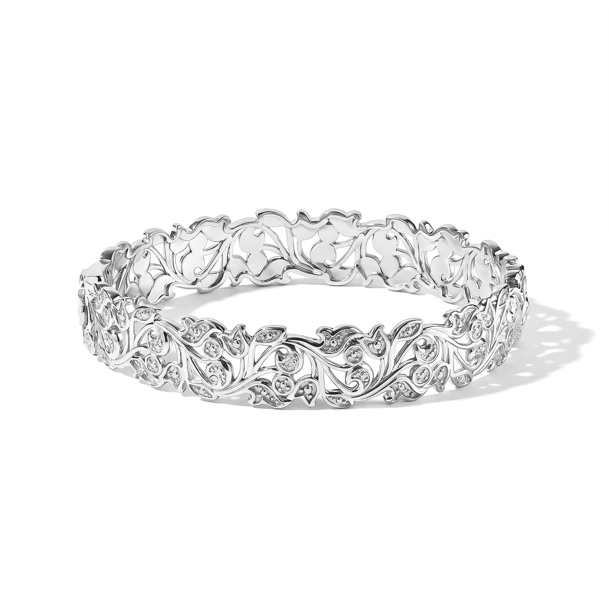 EverTrue White Diamond Full Bangle Pure Yellow Brass  0.005  Ct. 8538809 0