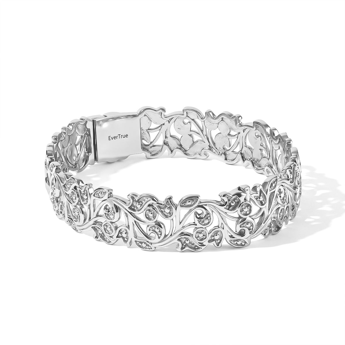 EverTrue White Diamond Full Bangle Pure Yellow Brass  0.005  Ct. 8538809 2