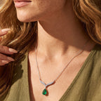 EverTrue Green Onyx Necklace (Size - 20) Pure Yellow Brass  4.409  Ct._8538935_2