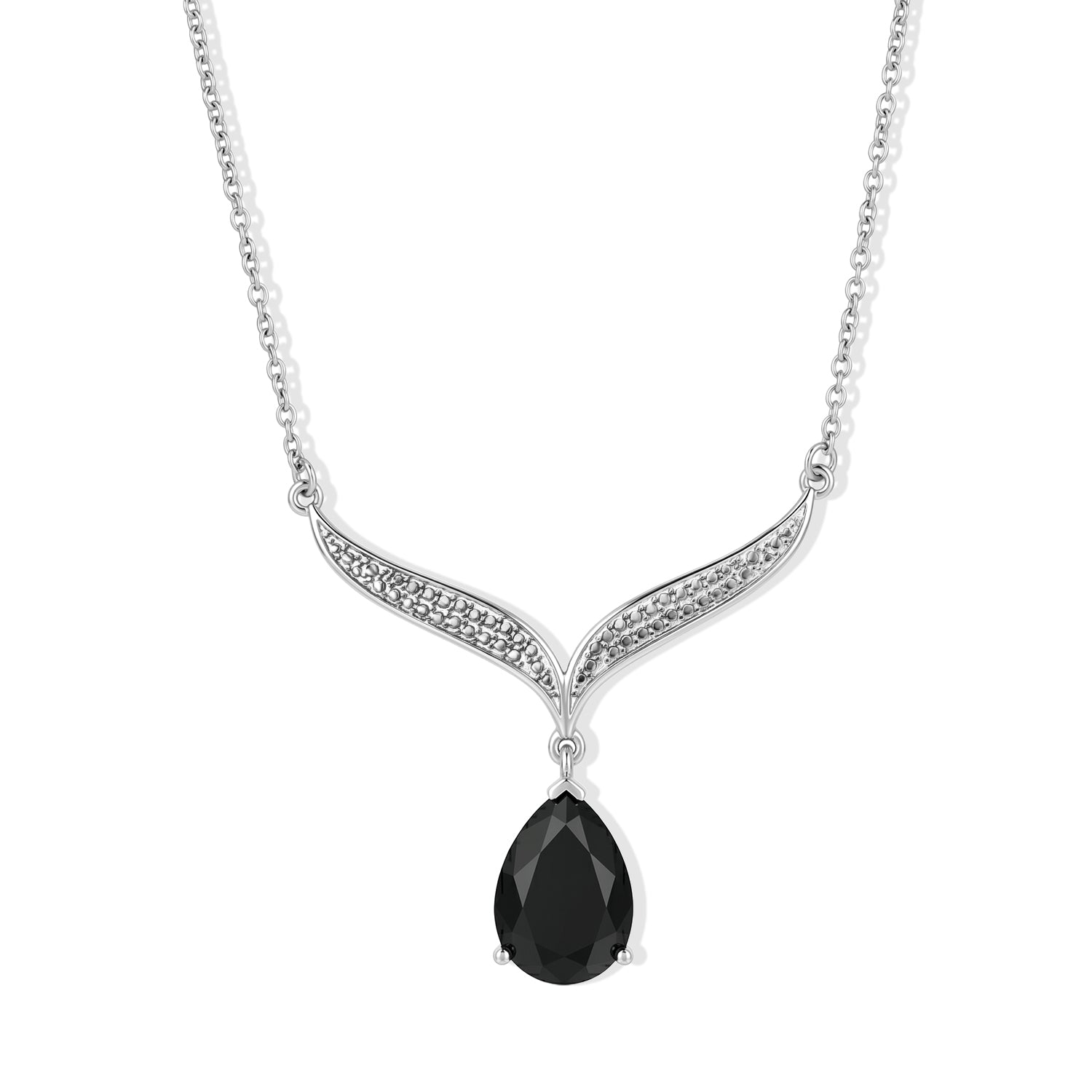 EverTrue Black Spinel Necklace (Size - 20) Pure Yellow Brass  6.414  Ct. 8538936 0