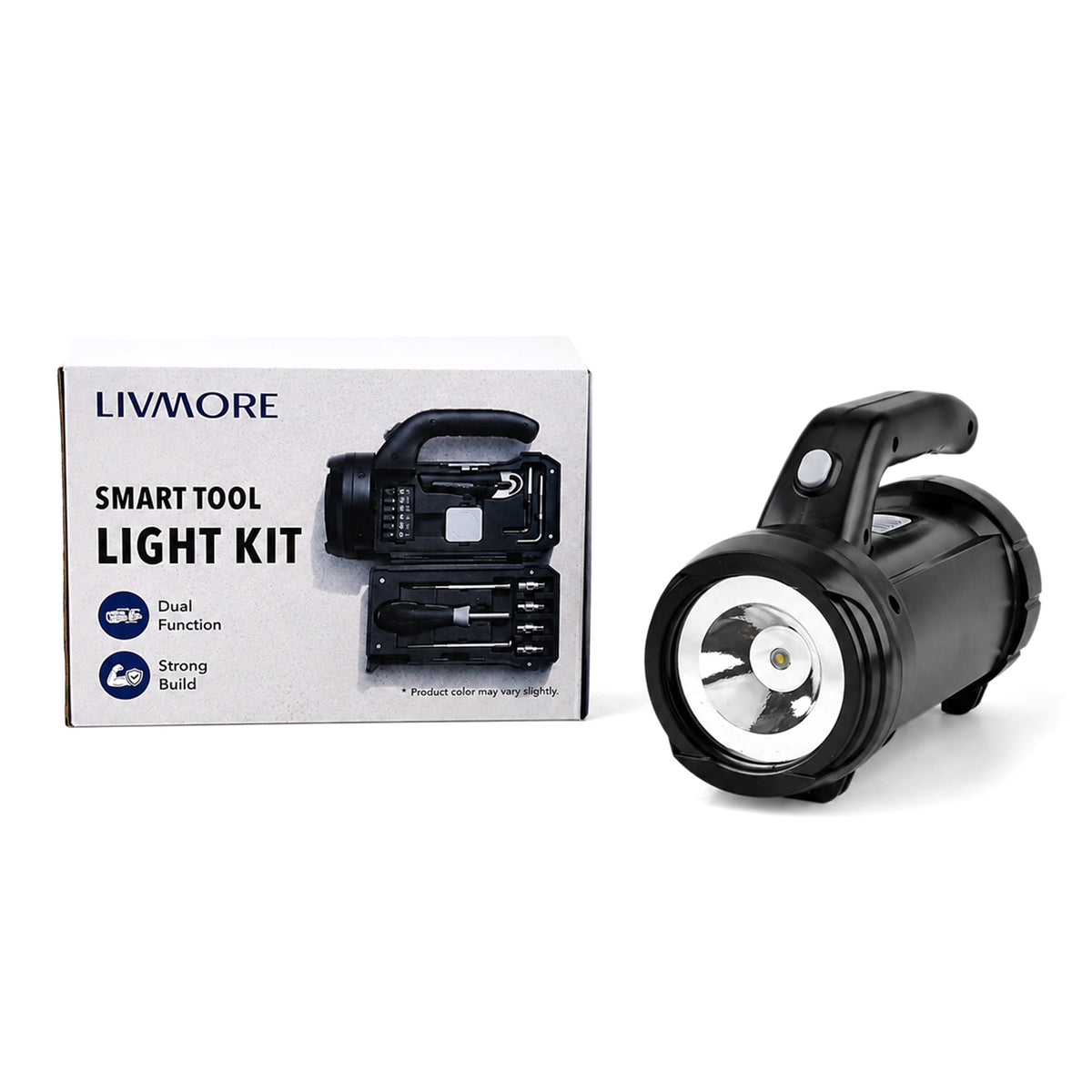 Multi Functional LED Flashlight Hand Tool Kit (Batteries not  included) - Black 8540720 0