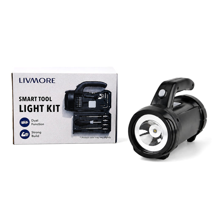Multi Functional LED Flashlight Hand Tool Kit (Batteries not  included) - Black 8540720 1