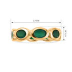 EverTrue - Green Onyx Band Ring in Yellow Gold Tone 4.60 Ct._8542589_4
