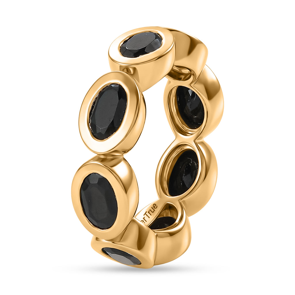 EverTrue Black Spinel Band Ring Pure Yellow Brass  4.824  Ct._8542614_3