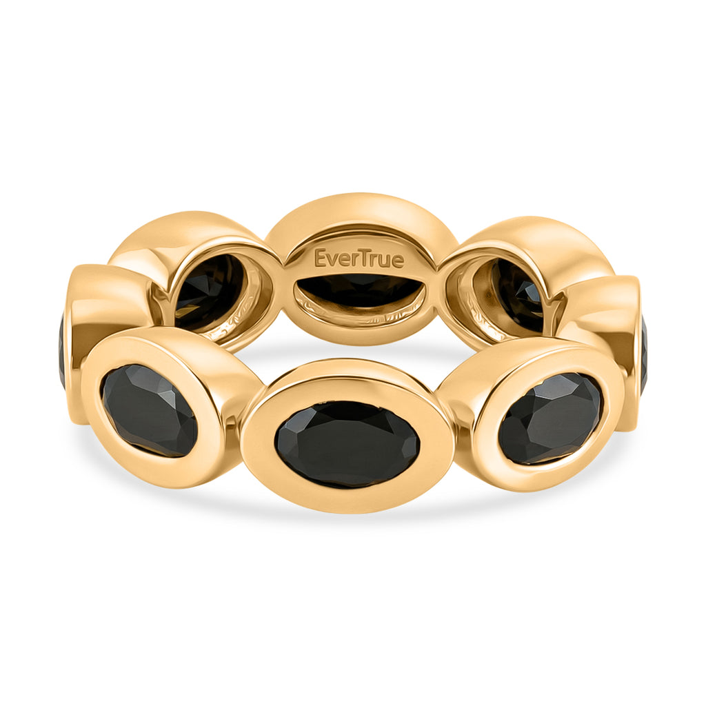 EverTrue Black Spinel Band Ring Pure Yellow Brass  5.427  Ct._8542615