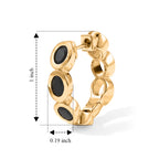 EverTrue - Black Spinel Full Hoop Earring in Yellow Gold Tone 4.80  Ct._8542629_4