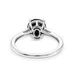 Close Out Deal  - 9K White Gold Natural Black Diamond Solitaire Ring 2.00 Ct_8543714_4