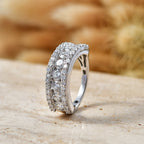 Luxuriant - Lab Grown Diamond (SI/G-H) Band Ring in Rhodium Overlay Sterling Silver 2.10 Ct._8543721_2
