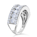 Luxuriant - Lab Grown Diamond (SI/G-H) Band Ring in Rhodium Overlay Sterling Silver 2.10 Ct._8543721_3
