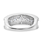 Luxuriant - Lab Grown Diamond (SI/G-H) Band Ring in Rhodium Overlay Sterling Silver 2.10 Ct._8543721_4