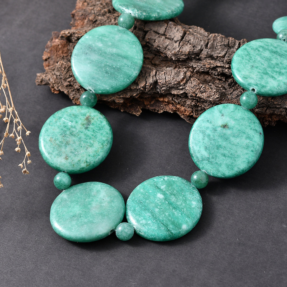 EverTrue - Rainforest Jasper Beads Necklace (Size - 18+1 Ext) 690.00 Ct. 8544892 3