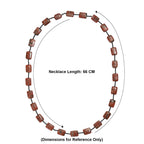 Amazonite & Black Spinel Necklace (Size - 26) 280.00 Ct.