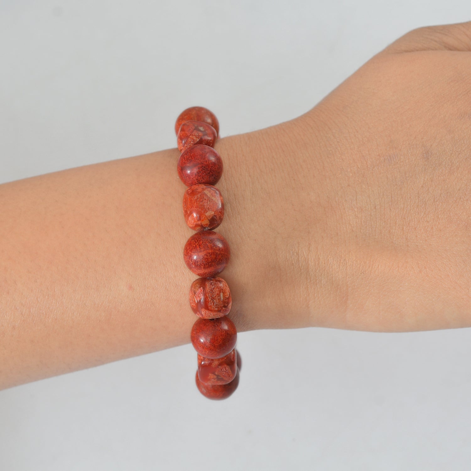 Sponge Coral Adjustable Bracelet 135.00 Ct. V32363723 2