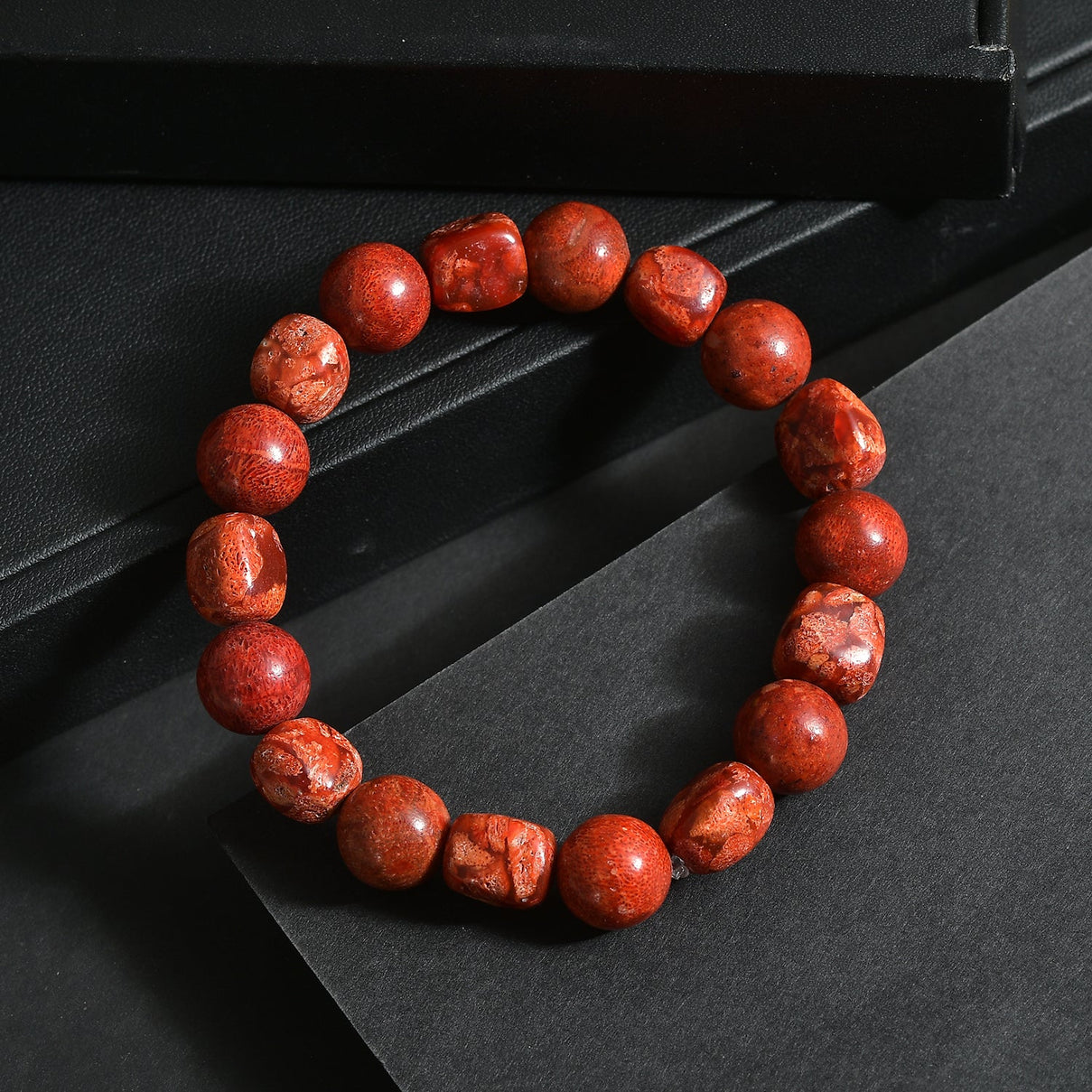 Sponge Coral Adjustable Bracelet 135.00 Ct. V32363723 3