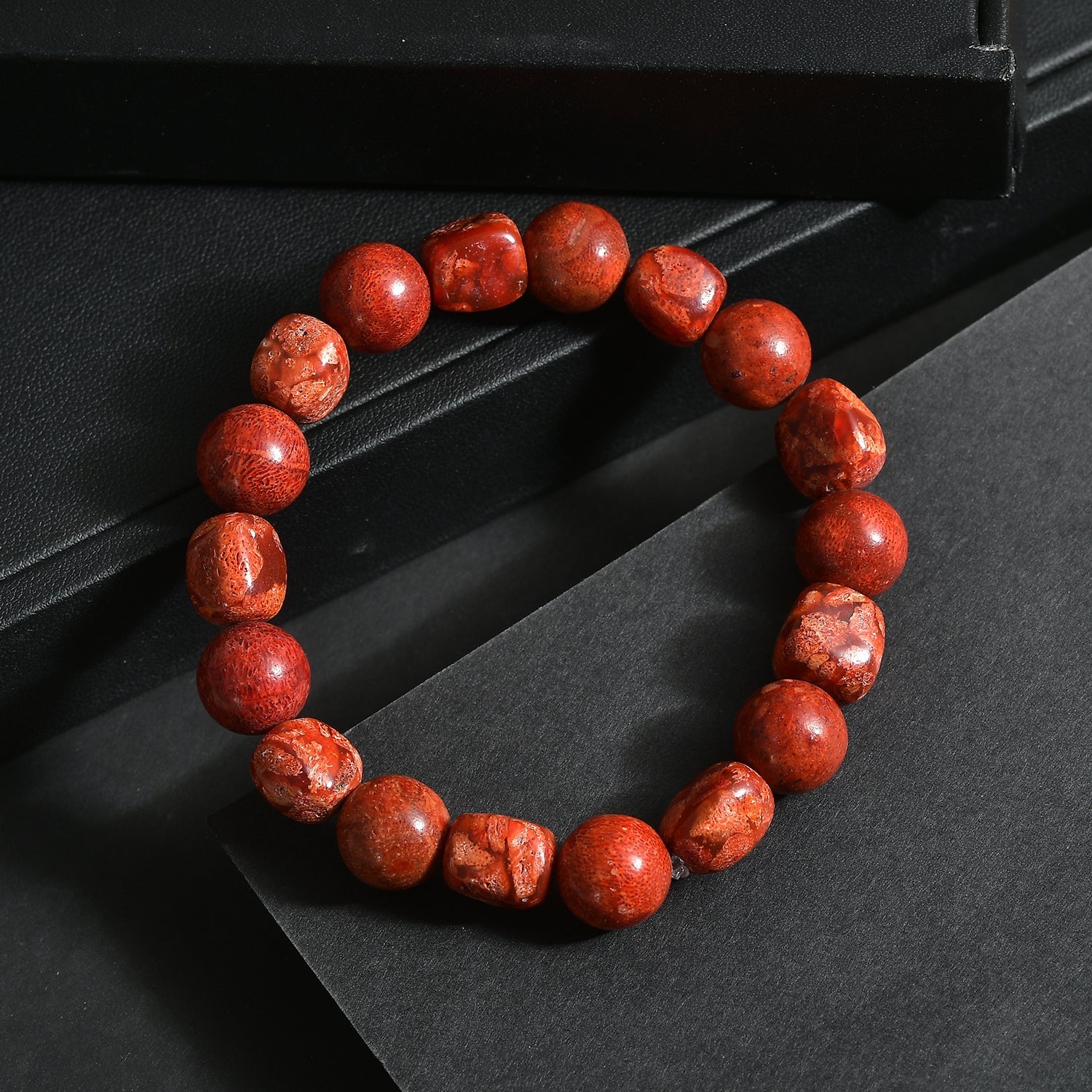 Sponge Coral Adjustable Bracelet 135.00 Ct. V32363723 3