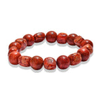 Red Malachite Adjustable Bracelet 145.00 Ct.
