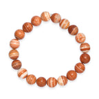 Red Malachite Adjustable Bracelet 145.00 Ct.