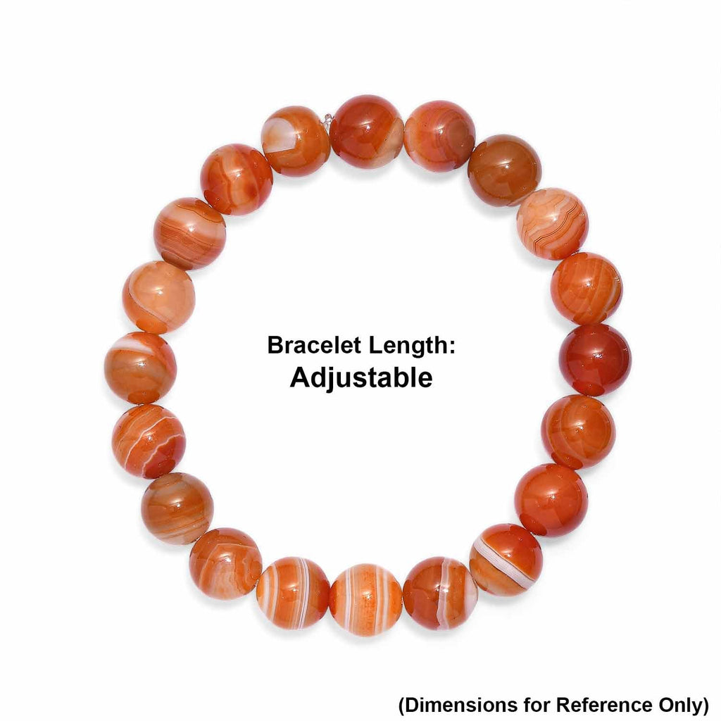 Red Malachite Adjustable Bracelet 145.00 Ct.