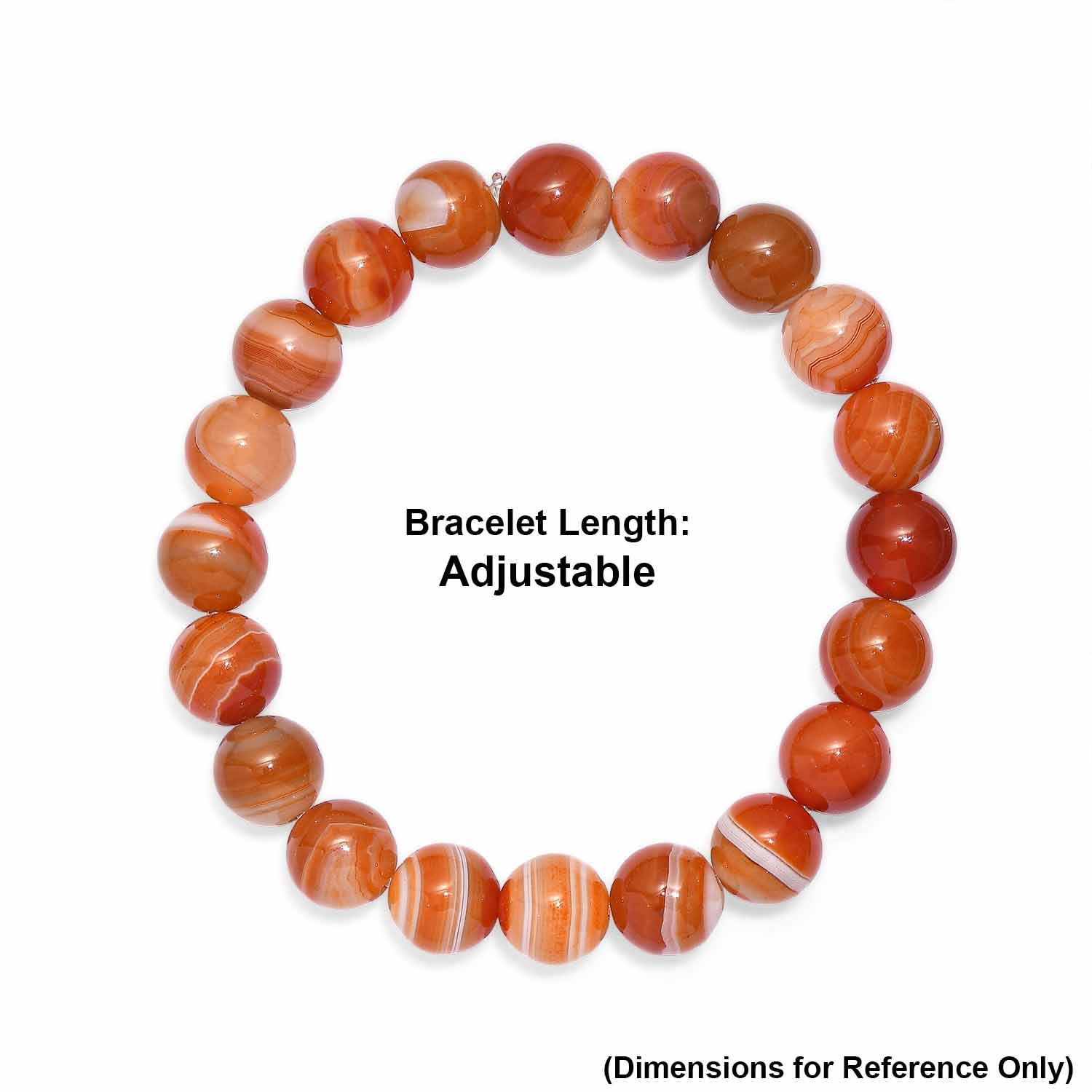 Banded Agate Adjustable Beads Bracelet 140.00 Ct. V32352460 5