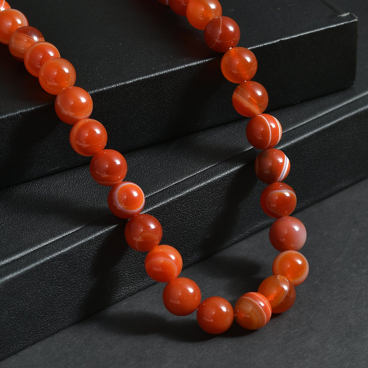 Banded Agate Beads Necklace (Size - 18-2 Ext) V32364702 3
