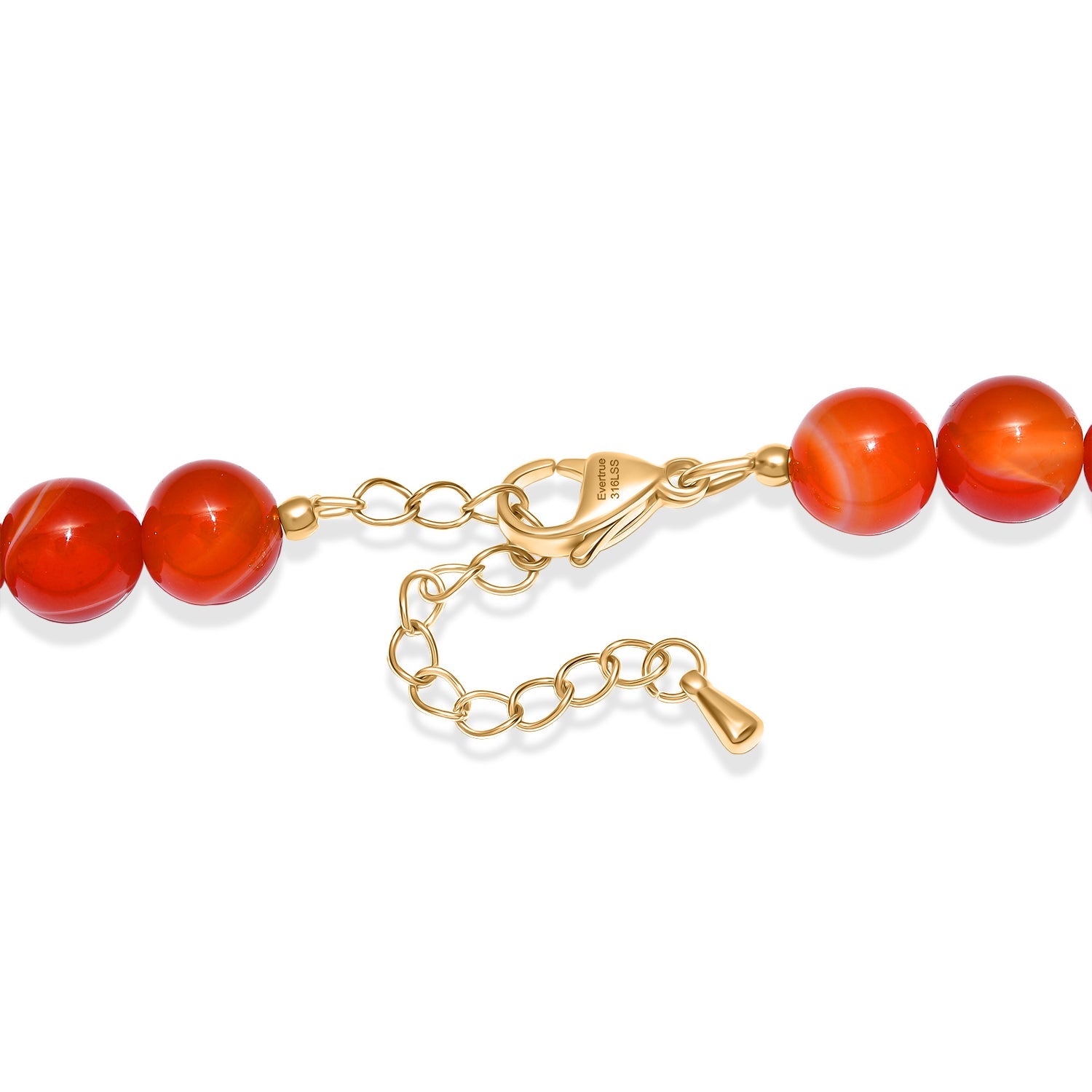 Banded Agate Beads Necklace (Size - 18-2 Ext) V32359482 5