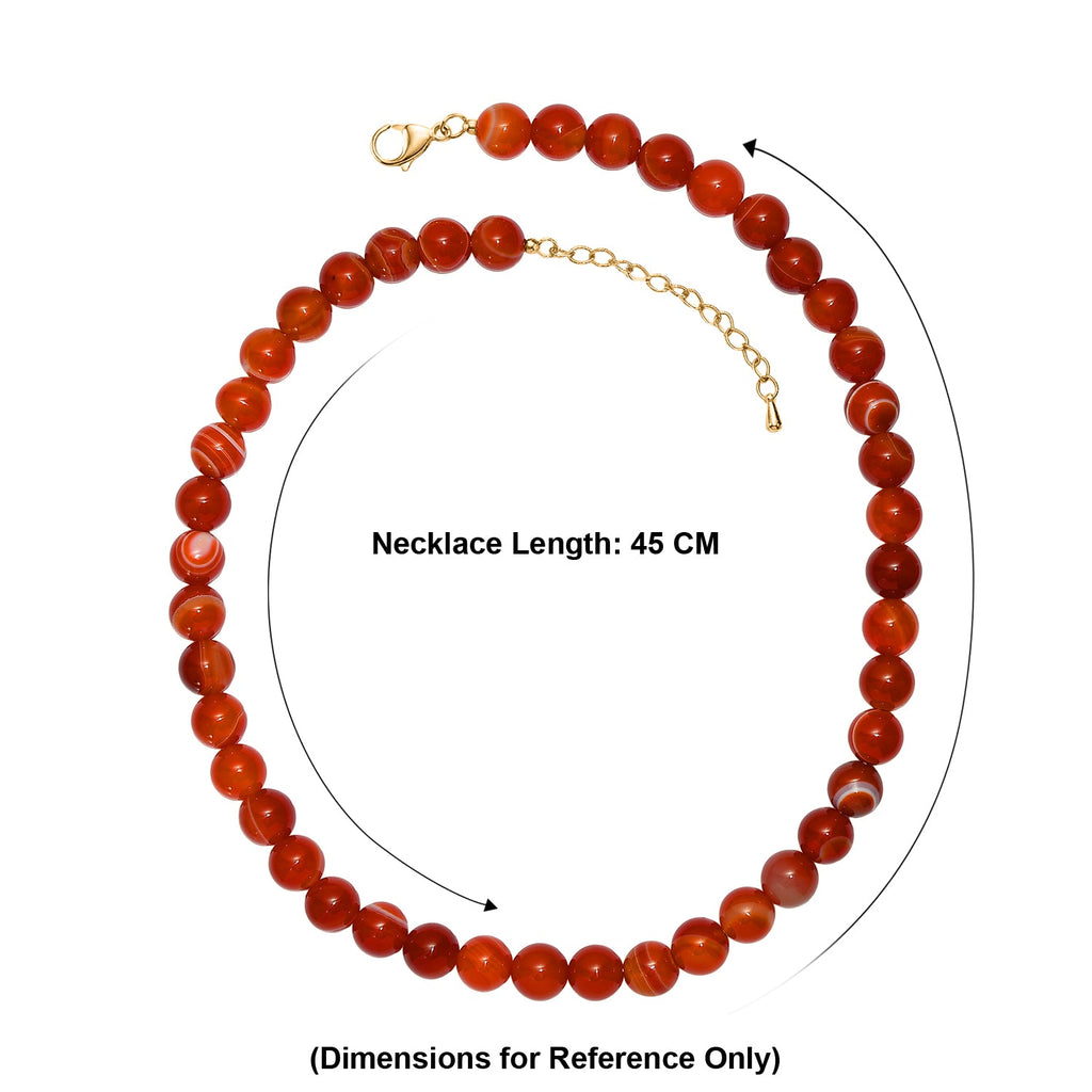 EverTrue - Green Agate Necklace (Size - 18-2 Ext) in Yellow Gold Tone 315.00 Ct.