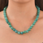 EverTrue - Green Agate Necklace (Size - 18+2 Ext) in Yellow Gold Tone 315.00 Ct._8545007_1