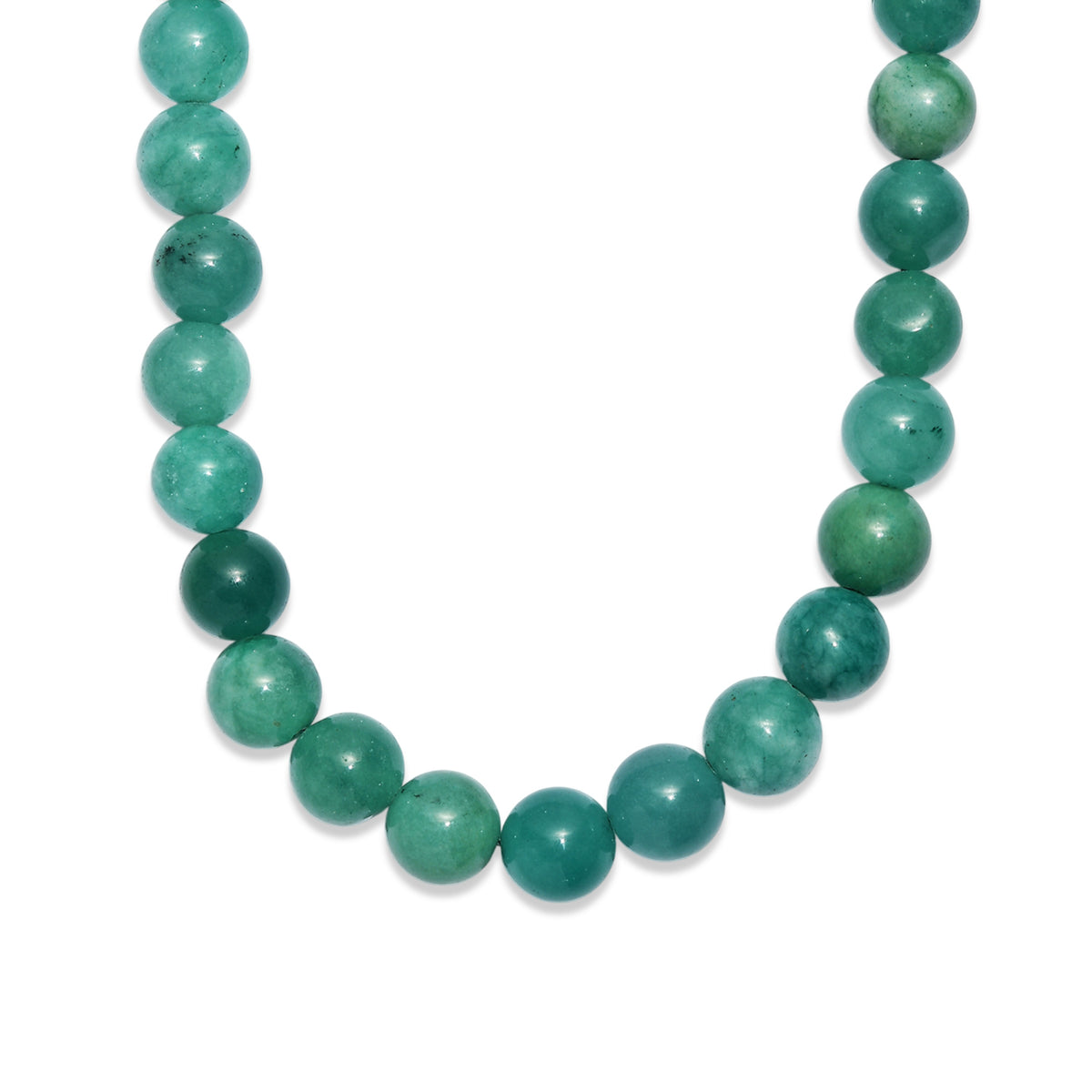 EverTrue - Green Agate Necklace (Size - 18+2 Ext) in Yellow Gold Tone 315.00 Ct. V32533464 4
