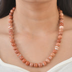 Red Malachite Necklace (Size - 18+2 Ext) in Yellow Gold Tone 315.00 Ct._8545024_1