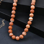 Red Malachite Necklace (Size - 18+2 Ext) in Yellow Gold Tone 315.00 Ct._8545024_2