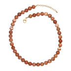 Red Malachite Necklace (Size - 18+2 Ext) in Yellow Gold Tone 315.00 Ct._8545024_4