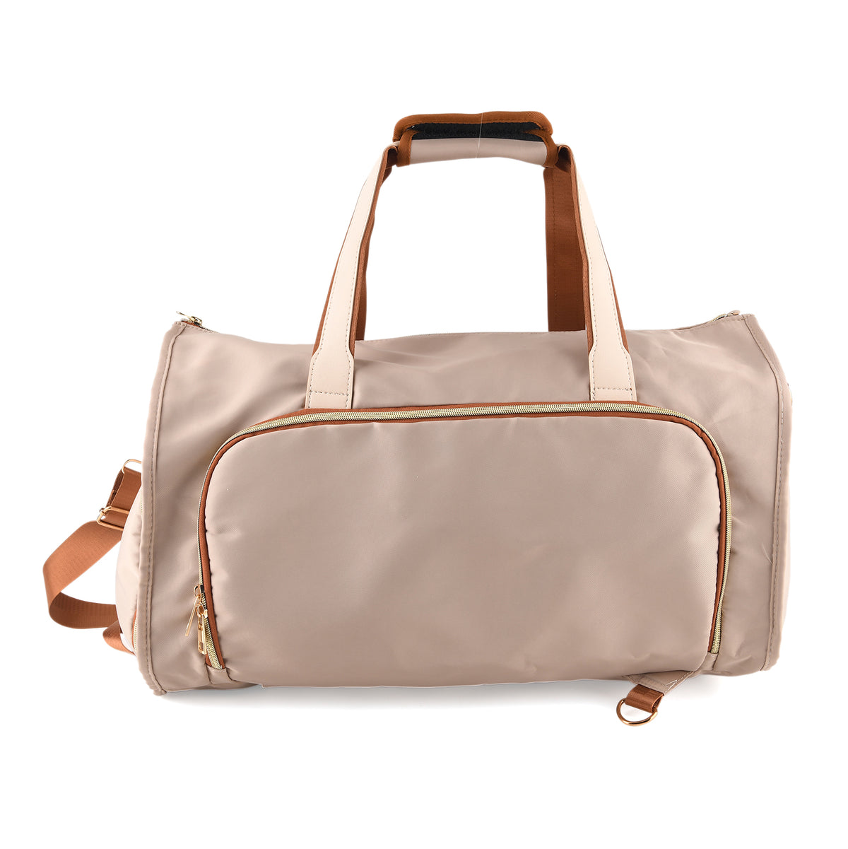 3 in 1 Weekend Bag with Suit/Dress Carrier &amp; Rucksack - Beige V32587530 0