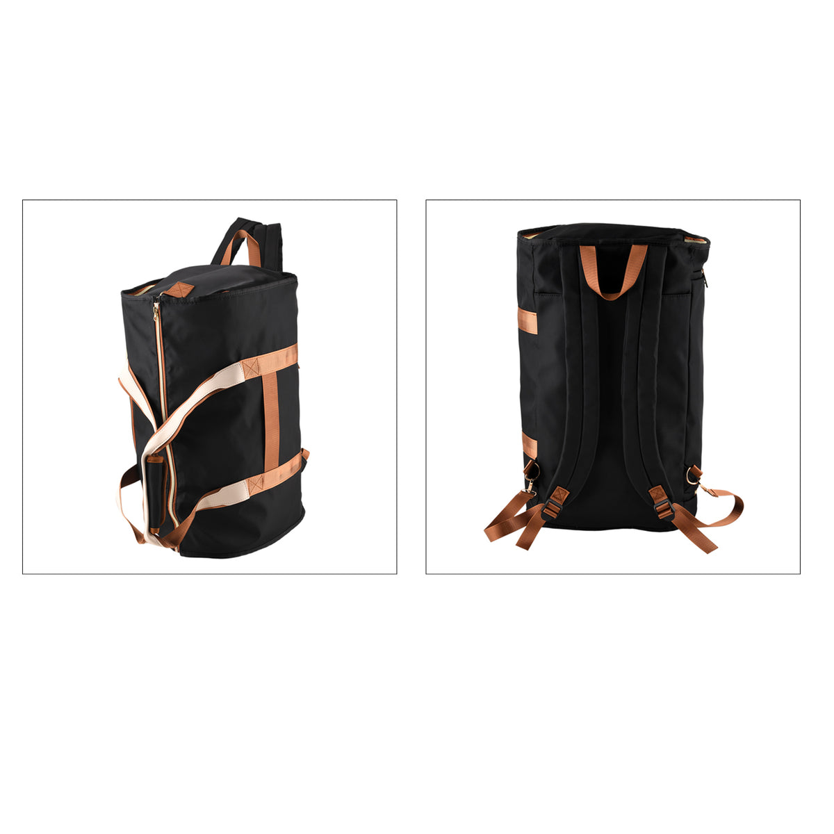 3 in 1 Weekend Bag with Suit/Dress Carrier &amp; Rucksack - Black V32562267 4