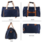 Travel Holdall Duffle Bag with Suit-Dress HolderFCarry Handles with Adjustable Shoulder Strap - Blue_8545203_4