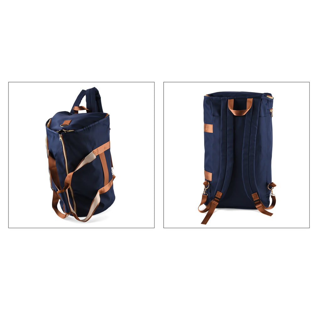 Travel Holdall Duffle Bag with Suit-Dress HolderFCarry Handles with Adjustable Shoulder Strap - Blue_8545203_5
