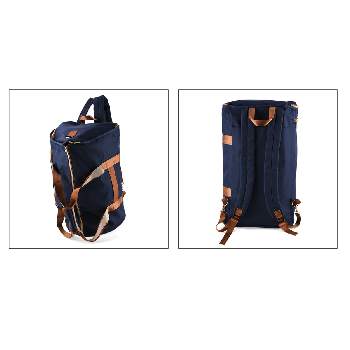 3 in 1 Weekend Bag with Suit/Dress Carrier &amp; Rucksack - Blue V32602557 4