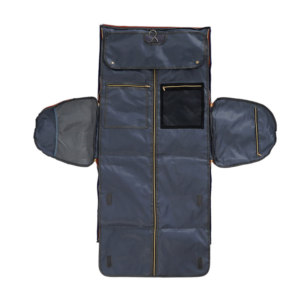 Travel Holdall Duffle Bag with Suit-Dress HolderFCarry Handles with Adjustable Shoulder Strap - Blue_8545203_7